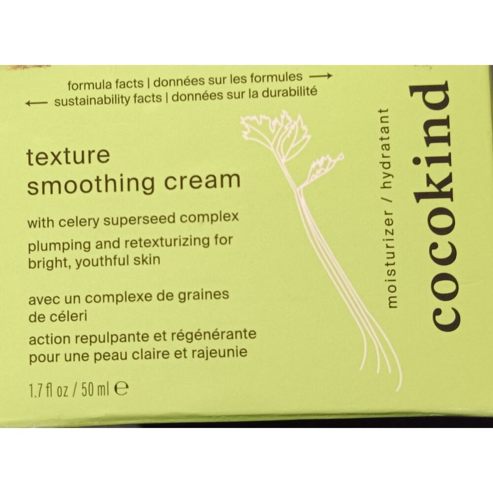Cocokind Texture Smoothing Cream 1.7 fl oz 50ml NEW in Box